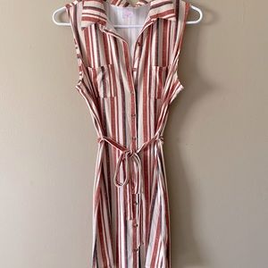 Striped Collared Dress